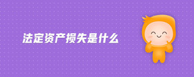 法定資產(chǎn)損失是什么