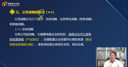 三、公司戰(zhàn)略的層次