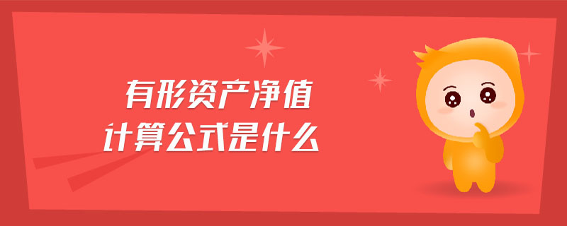 有形資產(chǎn)凈值計(jì)算公式是什么