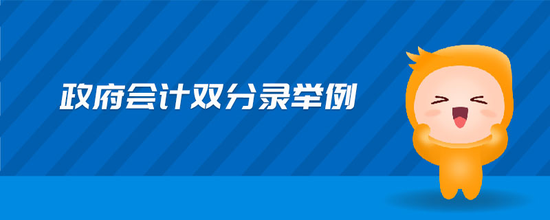 政府會計雙分錄舉例