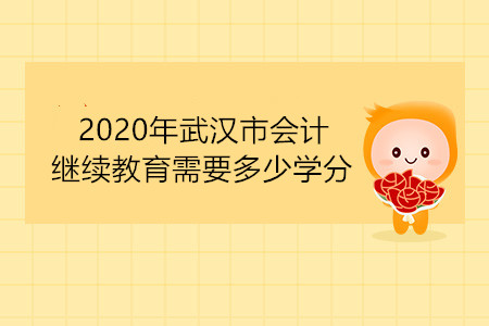 2020年武漢市會(huì)計(jì)繼續(xù)教育需要多少學(xué)分？