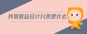 其他收益會(huì)計(jì)分錄是什么