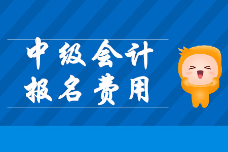 中級會計師考試報名費用山東2020年是多少？