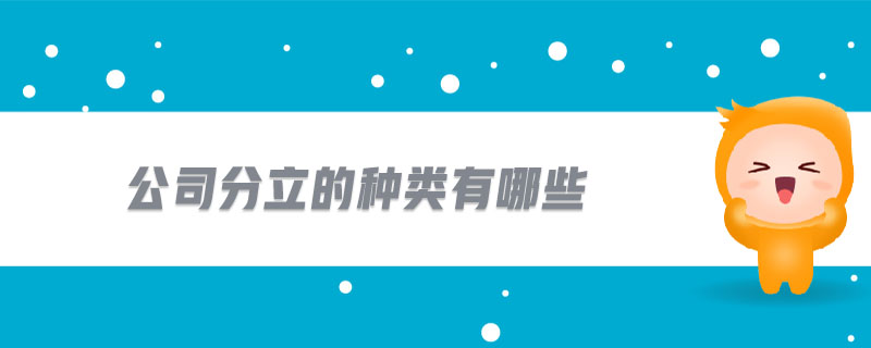 公司分立的種類有哪些