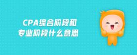 cpa綜合階段和專業(yè)階段什么意思