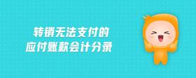 轉(zhuǎn)銷無法支付的應付賬款會計分錄
