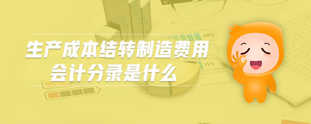 生產(chǎn)成本結(jié)轉(zhuǎn)制造費用會計分錄是什么