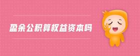 盈余公積算權(quán)益資本嗎
