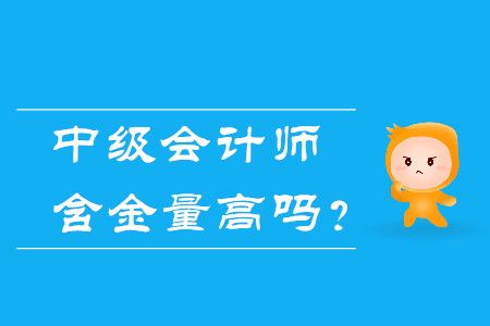 中級(jí)會(huì)計(jì)師含金量高嗎？體現(xiàn)在哪幾方面？