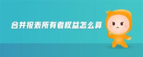 合并報(bào)表所有者權(quán)益怎么算