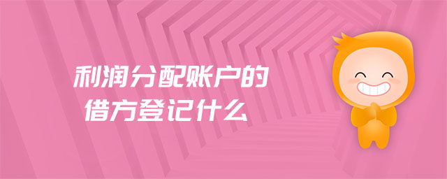 利潤分配賬戶的借方登記什么