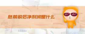 息前稅后凈利潤是什么