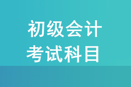 2020年初級(jí)會(huì)計(jì)師考試科目有哪些？