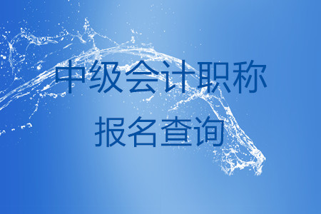 中級(jí)會(huì)計(jì)職稱報(bào)名查詢系統(tǒng)在哪？叫什么？
