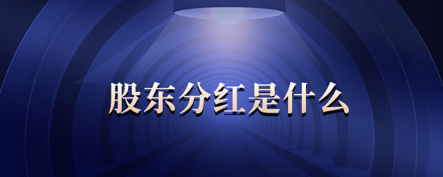 股東分紅是什么