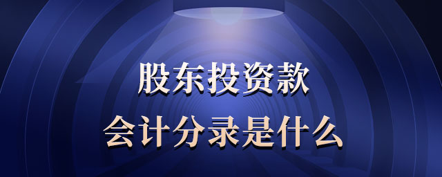 股東投資款會(huì)計(jì)分錄是什么