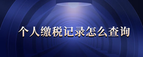 個人繳稅記錄怎么查詢