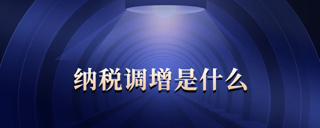 納稅調(diào)增是什么