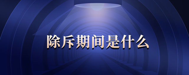 除斥期間是什么