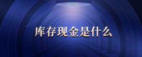 庫(kù)存現(xiàn)金是什么