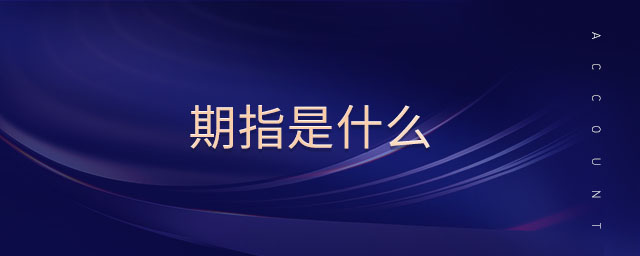 期指是什么
