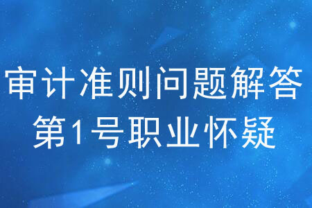 審計準則問題解答第 1 號——職業(yè)懷疑（二）