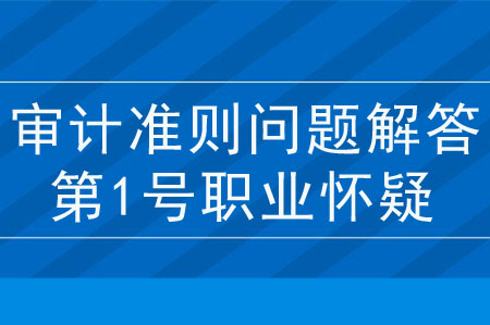 審計準則問題解答第 1 號——職業(yè)懷疑（一）