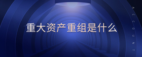 重大資產(chǎn)重組是什么