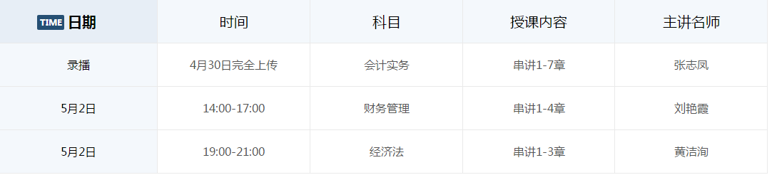 授課時間