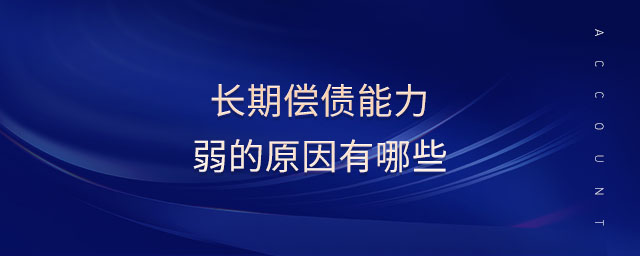 長期償債能力弱的原因有哪些