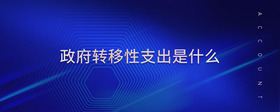 政府轉(zhuǎn)移性支出是什么