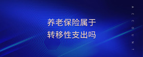 養(yǎng)老保險屬于轉(zhuǎn)移性支出嗎