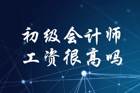 初級會計師的工資很高嗎？