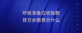 壞賬準(zhǔn)備應(yīng)收賬款貸方余額表示什么