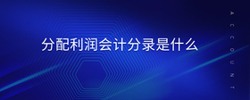 分配利潤會計(jì)分錄是什么