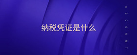 納稅憑證是什么