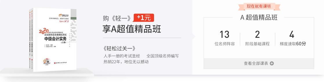購(gòu)《輕松過(guò)關(guān)1》+1元享A超值精品班