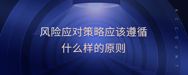 風險應對策略應該遵循什么樣的原則