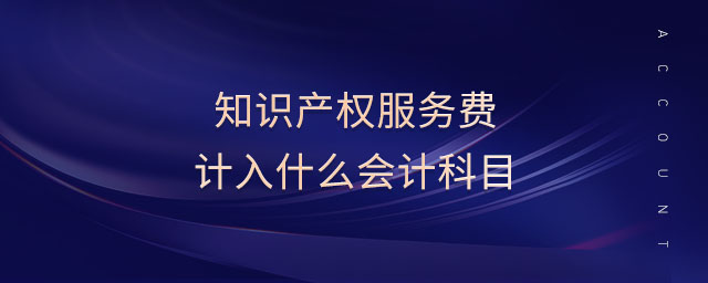 知識(shí)產(chǎn)權(quán)服務(wù)費(fèi)計(jì)入什么會(huì)計(jì)科目