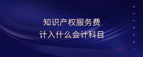 知識(shí)產(chǎn)權(quán)服務(wù)費(fèi)計(jì)入什么會(huì)計(jì)科目