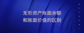 無形資產(chǎn)賬面余額和賬面價值的區(qū)別
