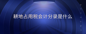耕地占用稅會(huì)計(jì)分錄是什么