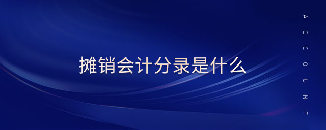 攤銷會計分錄是什么