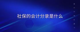 社保的會(huì)計(jì)分錄是什么