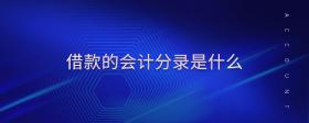 借款的會(huì)計(jì)分錄是什么