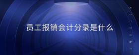 員工報(bào)銷會(huì)計(jì)分錄是什么