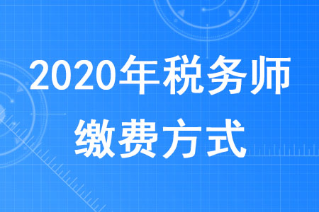 2020年稅務(wù)師繳費(fèi)方式有哪些？