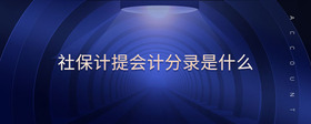 社保計(jì)提會(huì)計(jì)分錄是什么