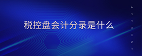 稅控盤會計分錄是什么