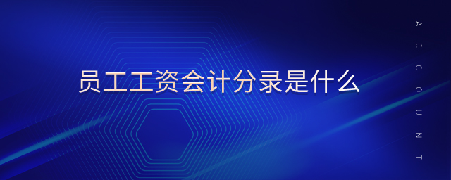 員工工資會(huì)計(jì)分錄是什么